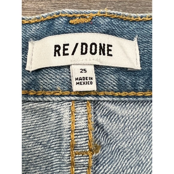 NWT RE/DONE 90's Low Slung Denim Shorts Size 25 - Picture 3 of 7